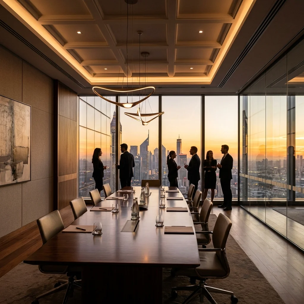 Modern corporate office interior
